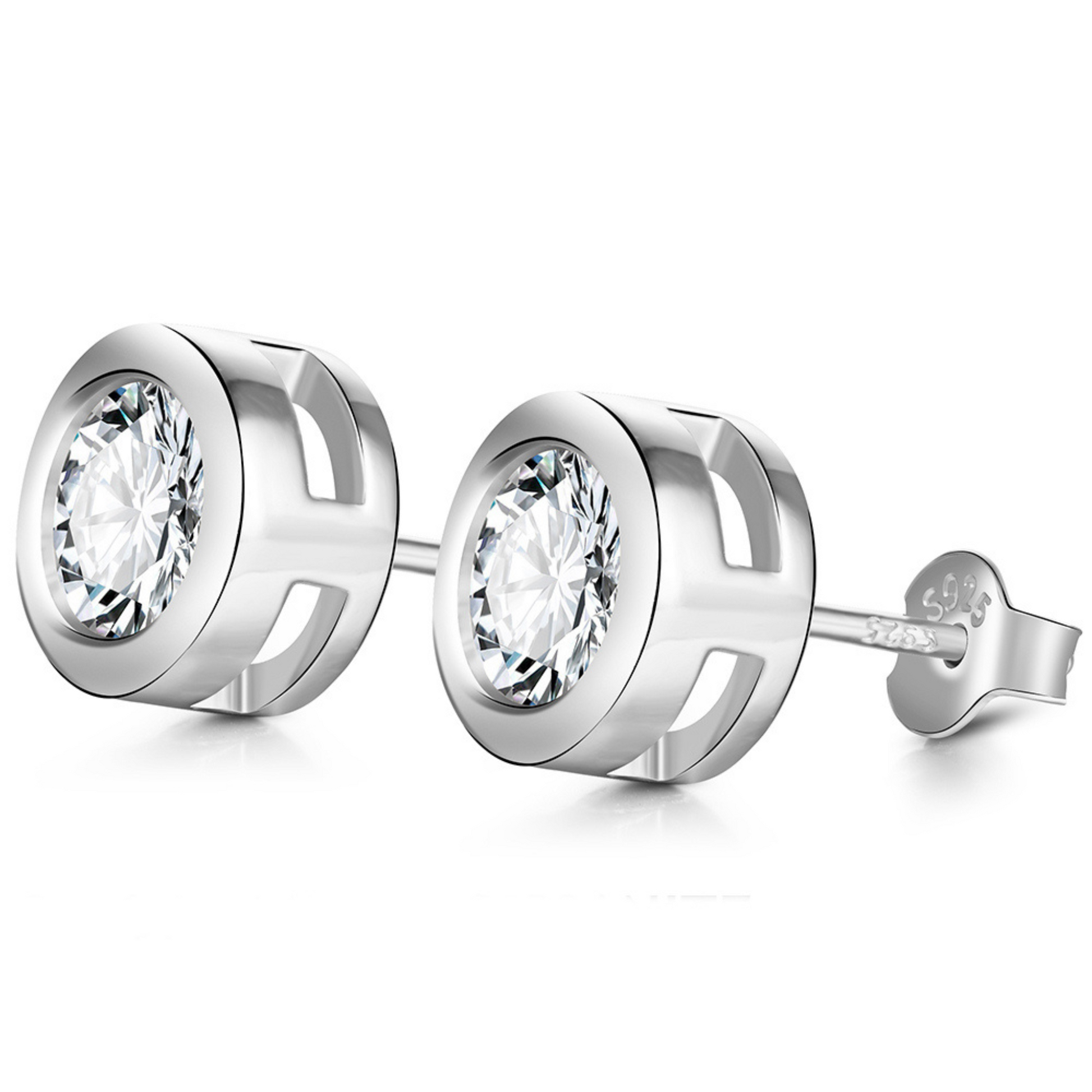 0.5ct 925 Sterling Silver Moissanite Earrings - Saiidii.nl - 